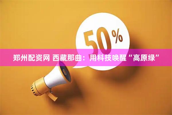 郑州配资网 西藏那曲：用科技唤醒“高原绿”